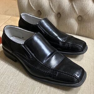 Steve Madden Black Men’s Dress Shoes, Great Condition Size 9.5 EUC